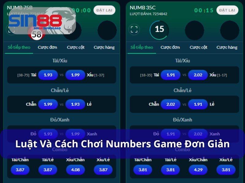 Hướng dẫn cách chơi Numbers Game